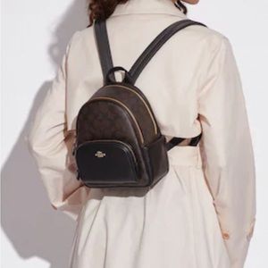 Mini Coach Court Backpack In Signature Canvas NWOT